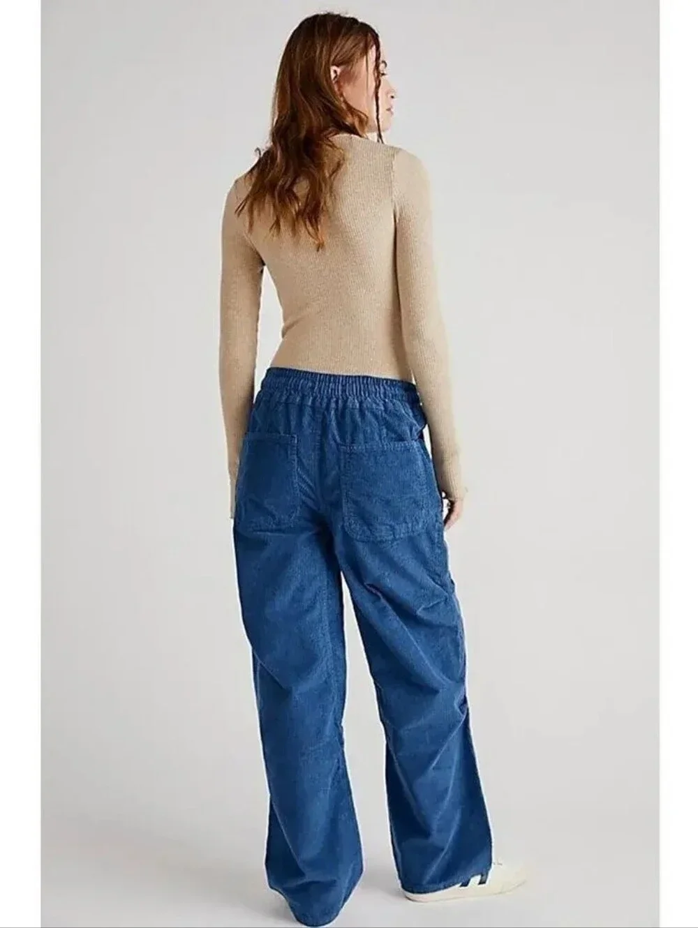 We The Free × Free People Modern Love Pull-On Cord Pants Blue